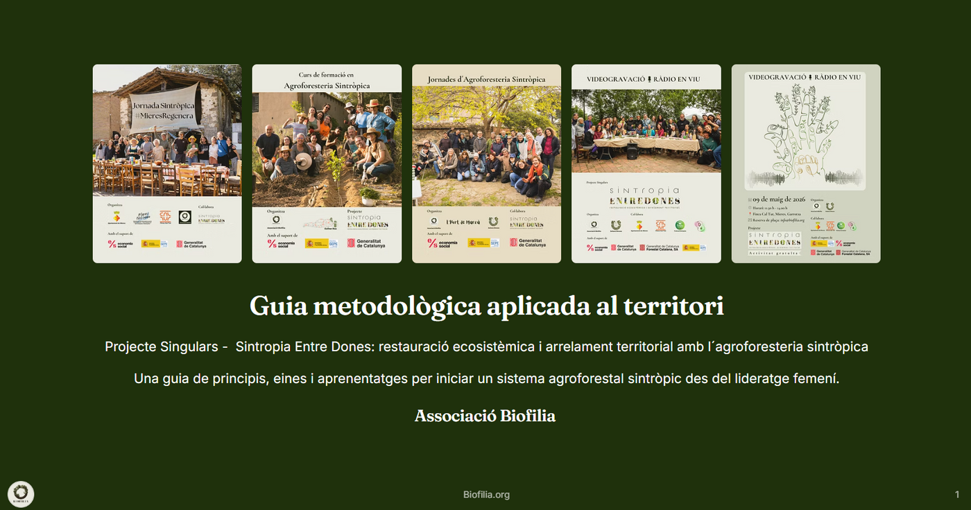 Guia metodològica aplicada al territori